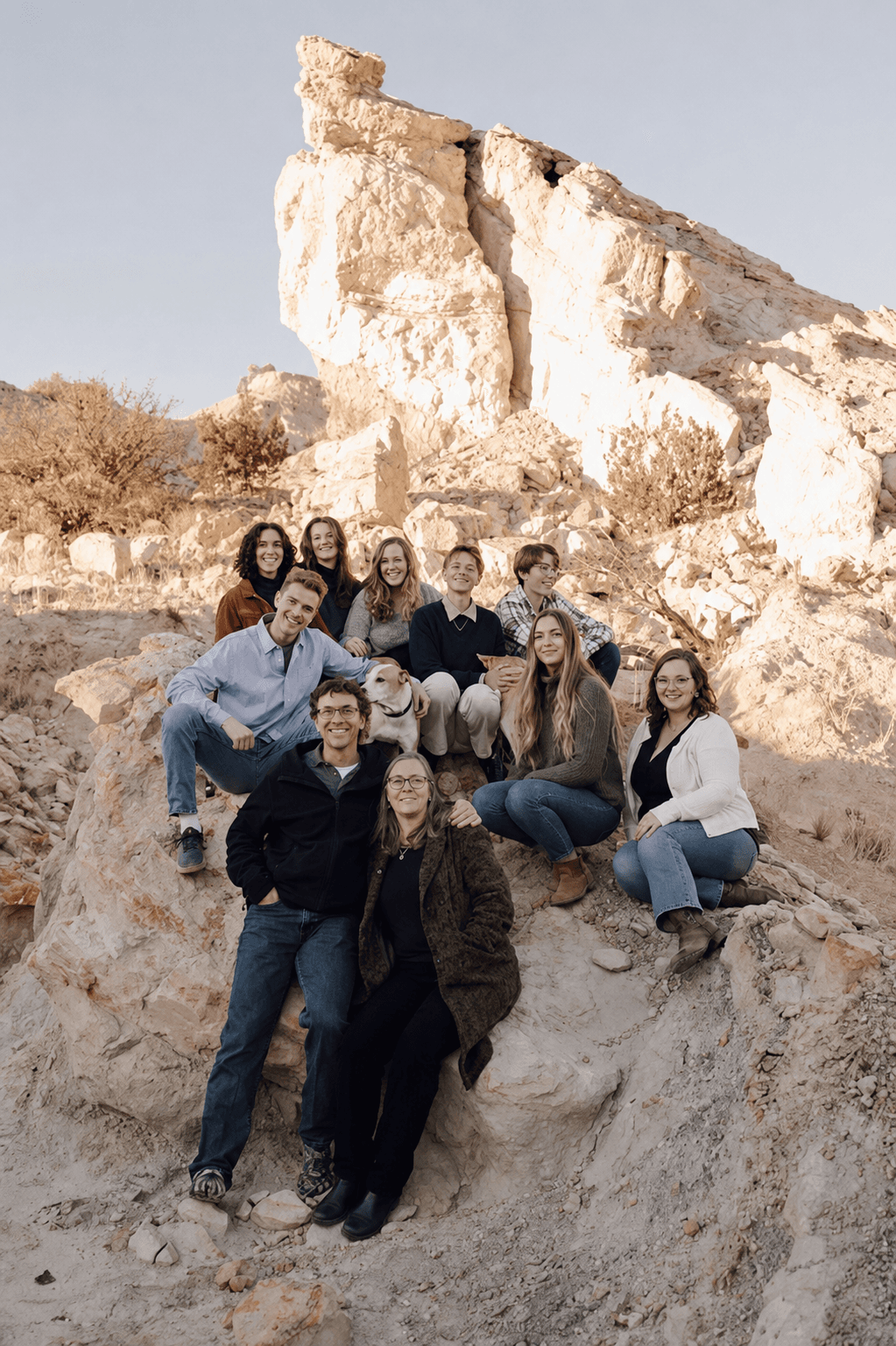 Dr. Brad Fackrell with his family
